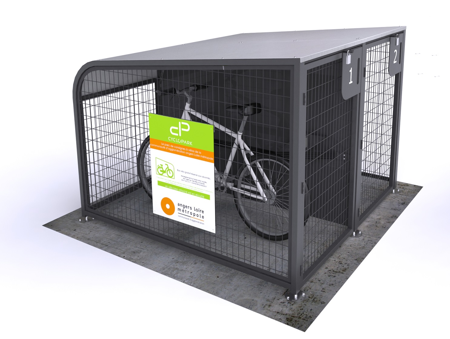 Abri vélo Édimbourg - AC21EDISTD
