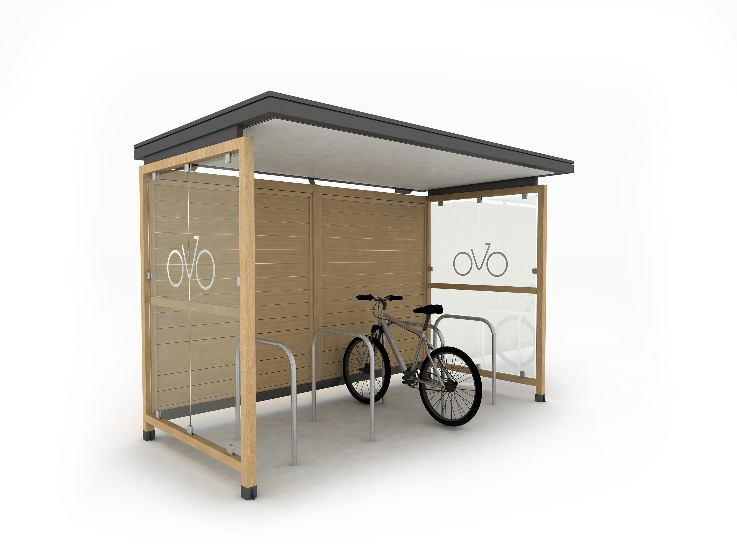 Abri vélo Monaco bois