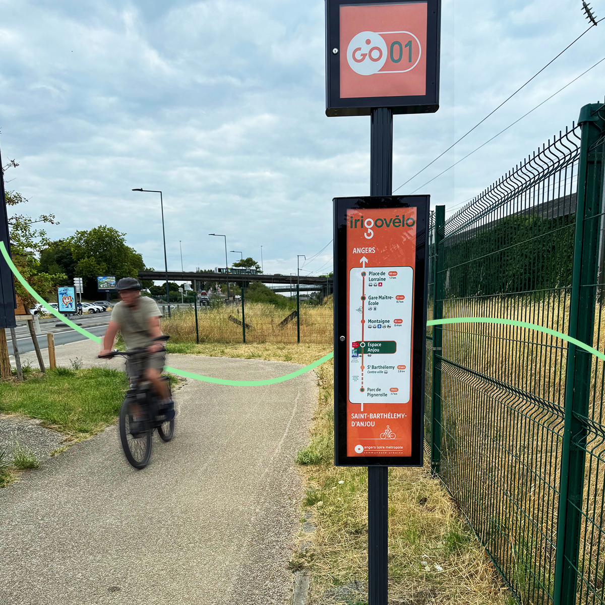 signalétique route vélo