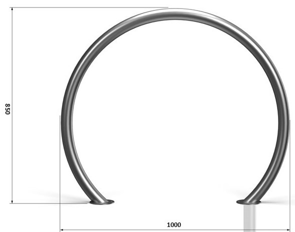 Dimensions Arceaux Vélo Oslo – AC1220OS-XX
