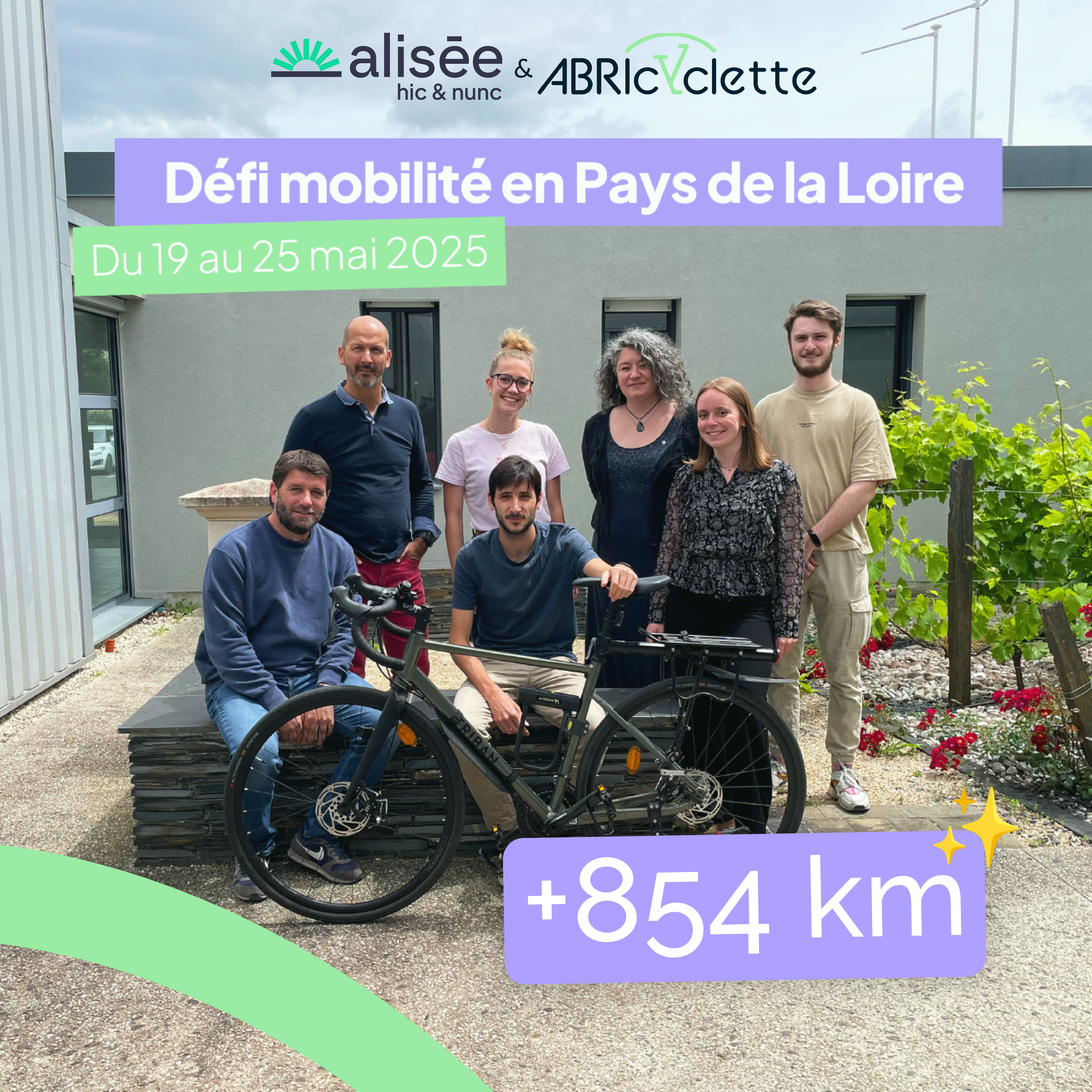 Défi mobilité Pays-de-la-Loire 2025 : 854 km parcourus !